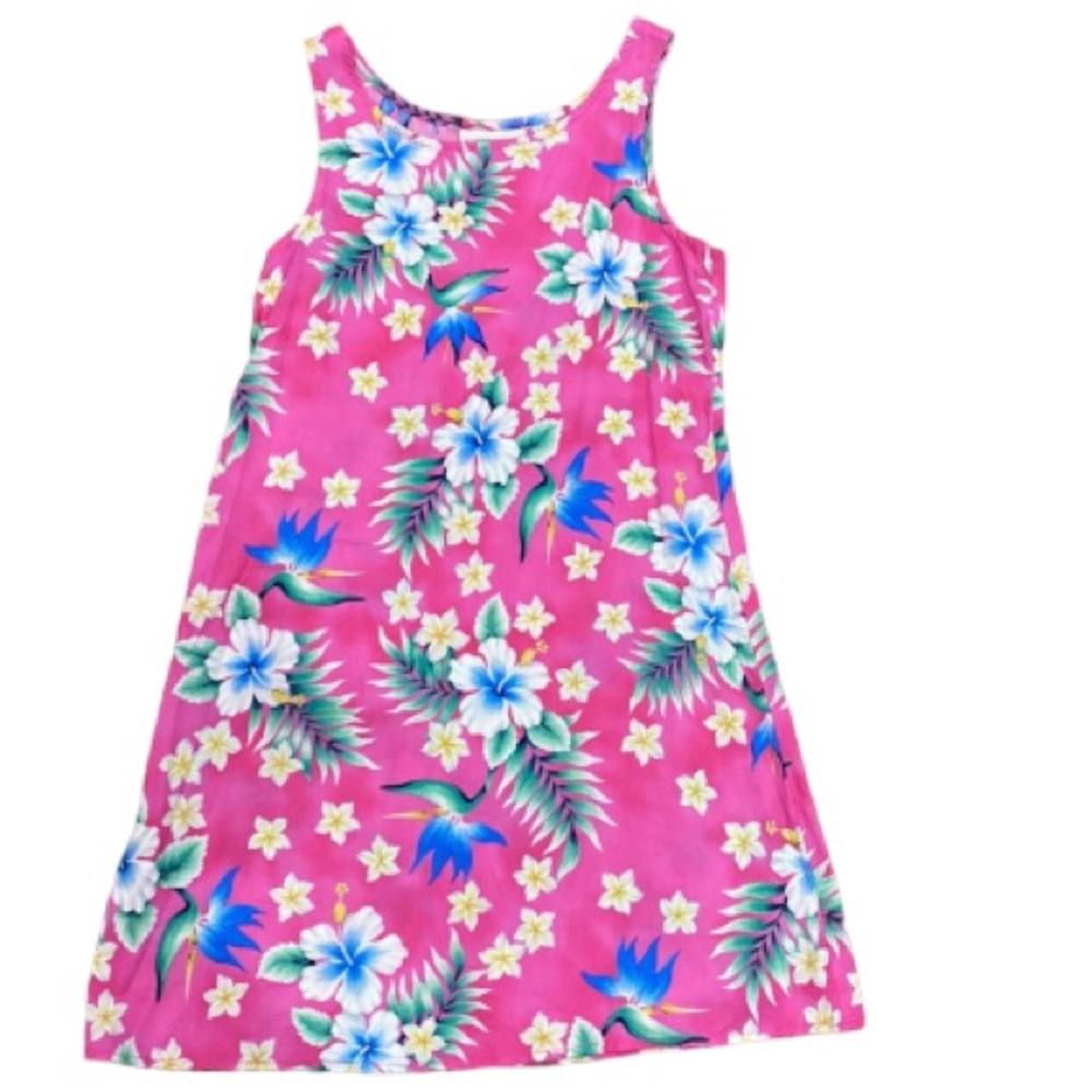 Girls Basic Editions Hawaiian Floral Dress